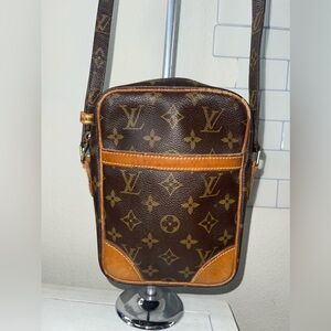 Authentic Louis Vuitton Monogram Danube Mini Leather Crossbody